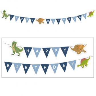 Dinosaurier Geburtstag Party Girlande Happy Birthday