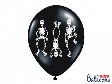 Luftballons Latexballons Ballonmix Halloween Party Schwarz Skelett