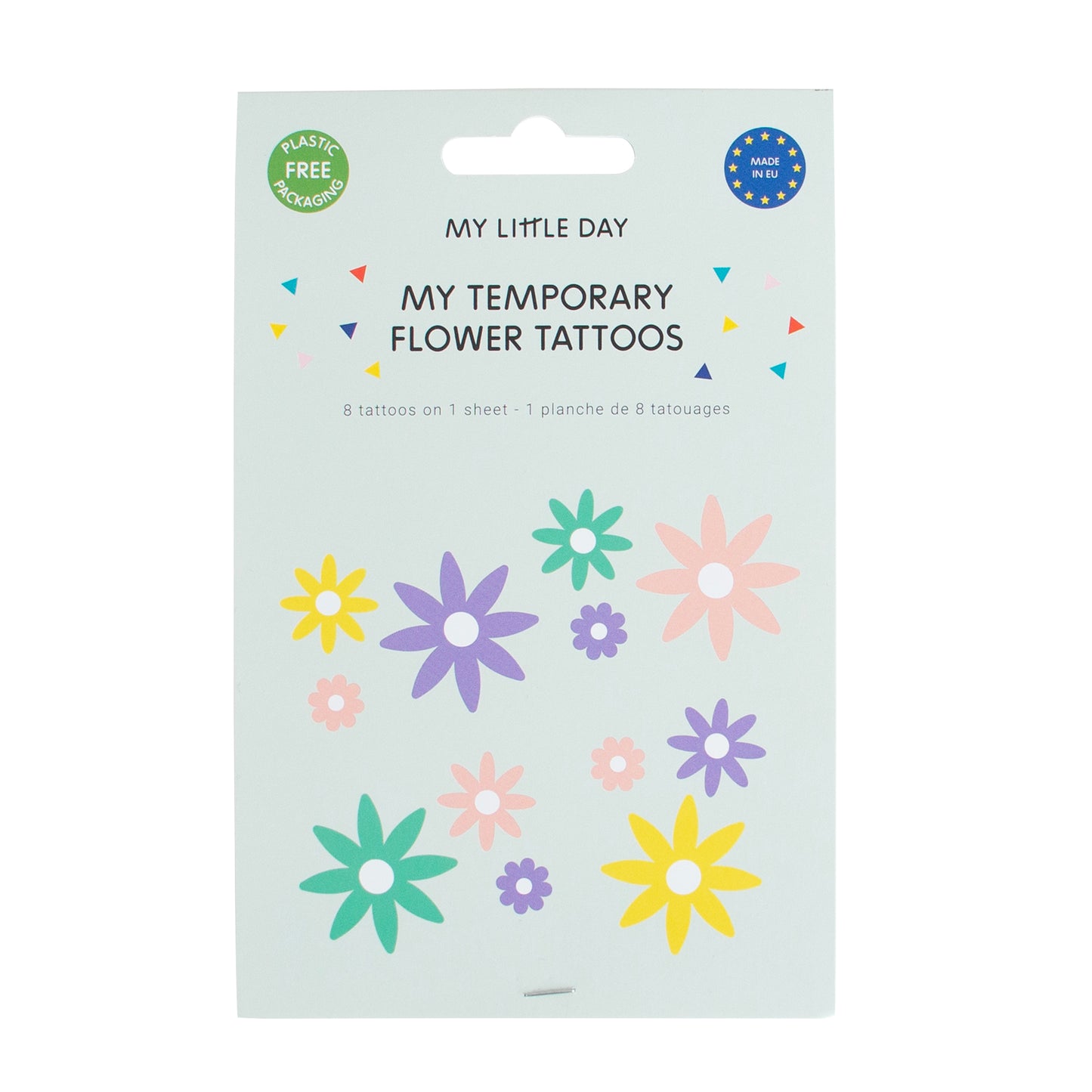 Tattoos Mitgebsel Gastgeschenk Blümchen Blumen Pastell