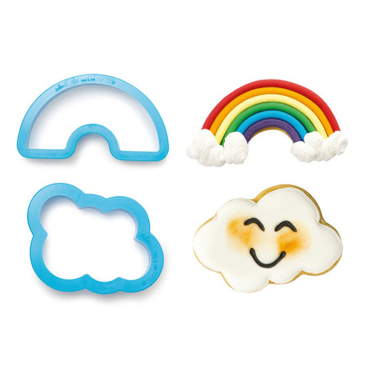 Keksausstecher Regenbogen Wolke