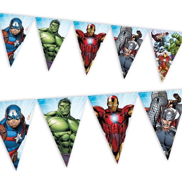 Marvel Avengers Party Geburtstag Dekoration Girlande Wimpelkette