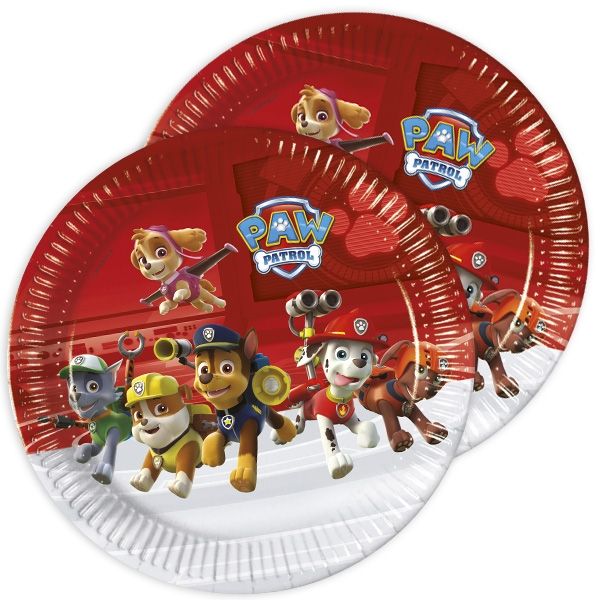 Paw Patrol Party Teller Pappteller Kindergeburtstag Marshall Chase Skye Rocky Rubble