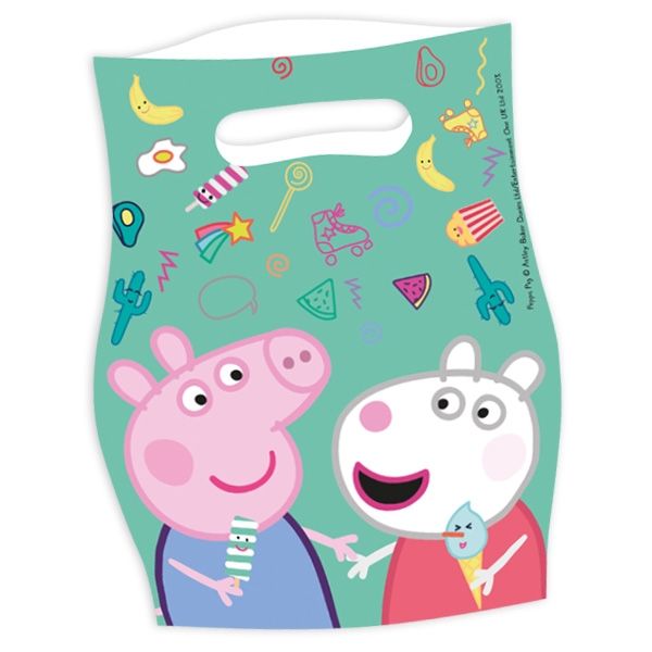 Mitgebsel Set Peppa Pig Wutz Party Kindergeburtstag Mitgebseltüte Plastiktüte Tüte