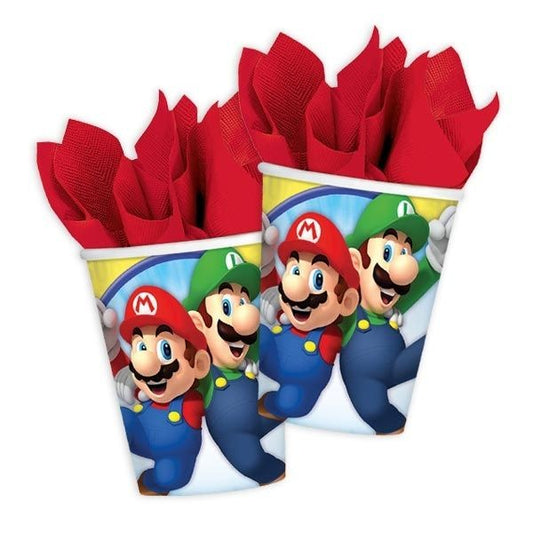 Super Mario Party Kinder Geburtstag Pappbecher Partybecher