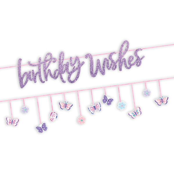 Schmetterling Party Kinder Geburtstag Dekoration Girlande birthday