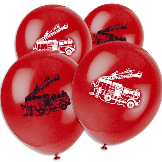 Luftballons Feuerwehr Party