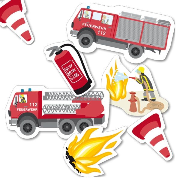 Feuerwehr Party Kinder Geburtstag Konfetti Dekoration