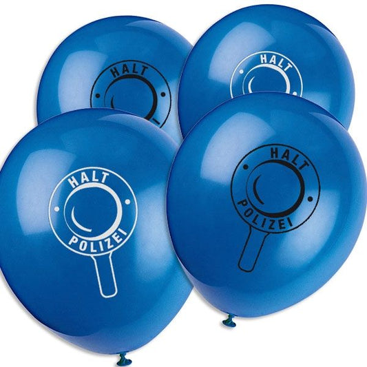 Polizei Party Kinder Geburtstag Luftballons Latexballons Dekoration