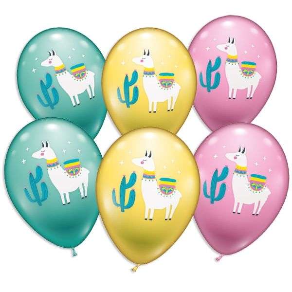 Lama Party Geburtstag Dekoration Luftballons