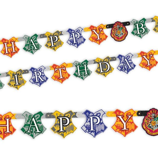 Harry Potter Party Happy Birthday Banner Girlande