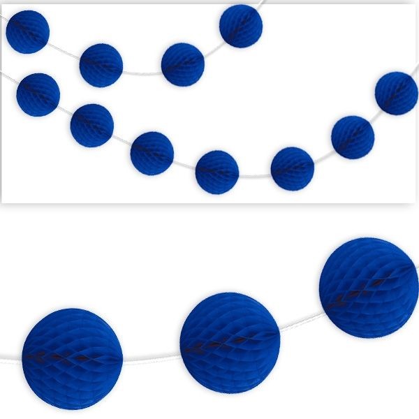 Wabenballkette Blau