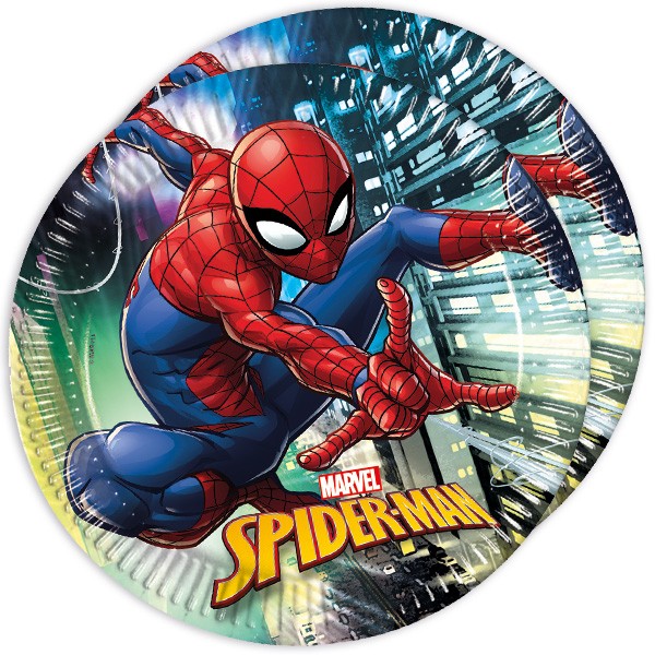 Spiderman Party Geburtstag Superhelden Pappteller Partyteller