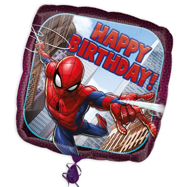 Spiderman Party Deko Geburtstag Happy Birthday Folienballon Ballon