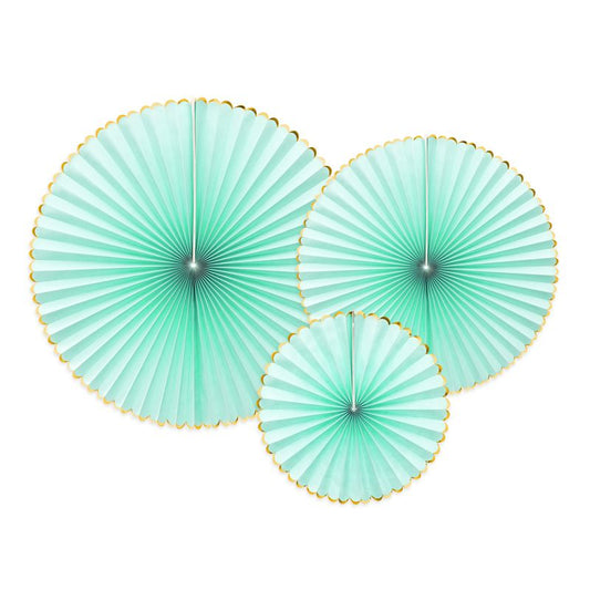 Rosetten Goldrand Mint Gold
