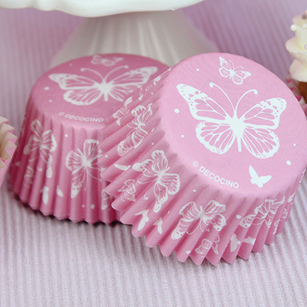 Muffinförmchen Schmetterling Rosa