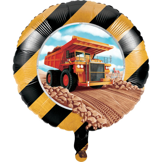 Baustellen Bagger Party Geburtstag Folienballon LKW Lastwagen