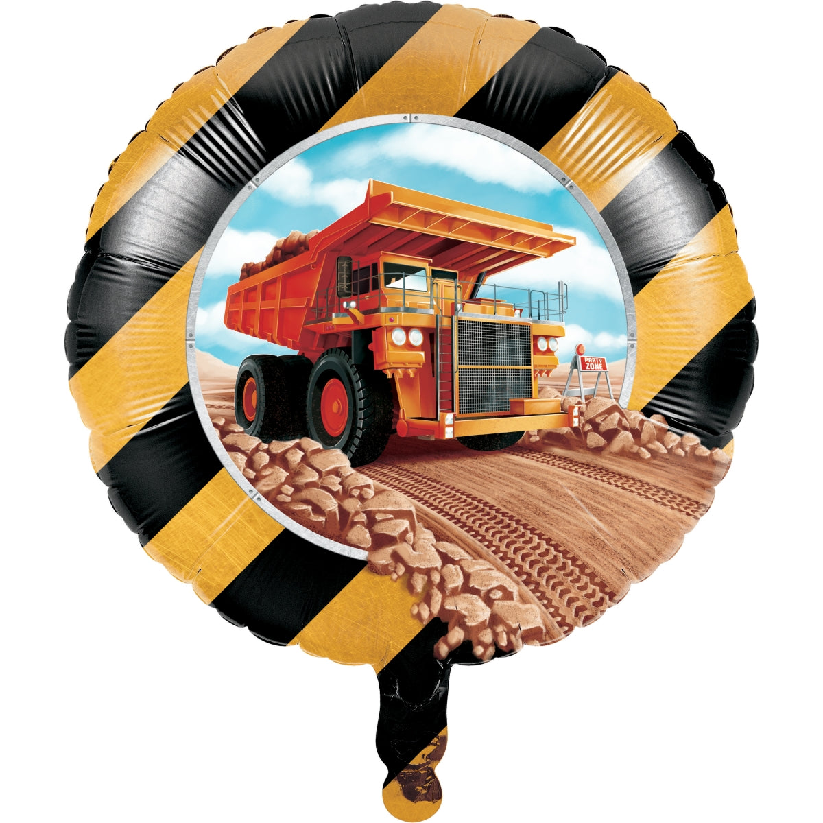 Baustellen Bagger Party Geburtstag Folienballon LKW Lastwagen