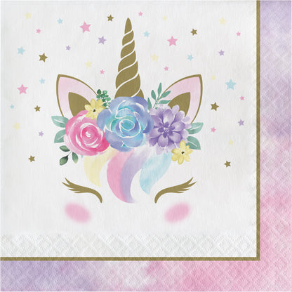 Sweet Unicorn Einhorn Party Pastell Servietten Geburtstag