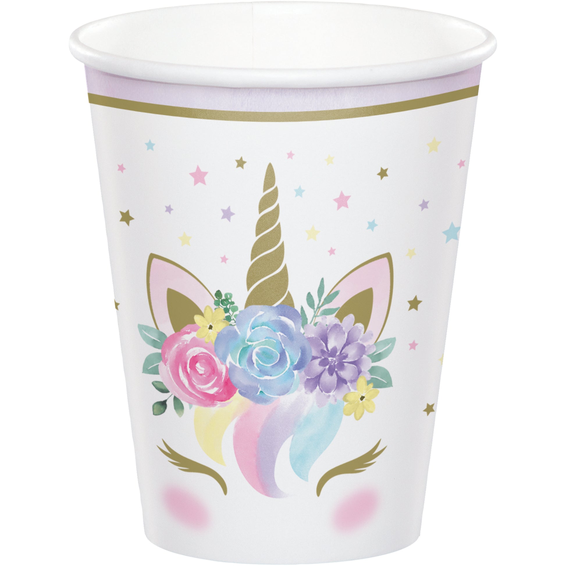 Sweet Unicorn Einhorn Party Pastell Pappbecher Partybecher Geburtstag