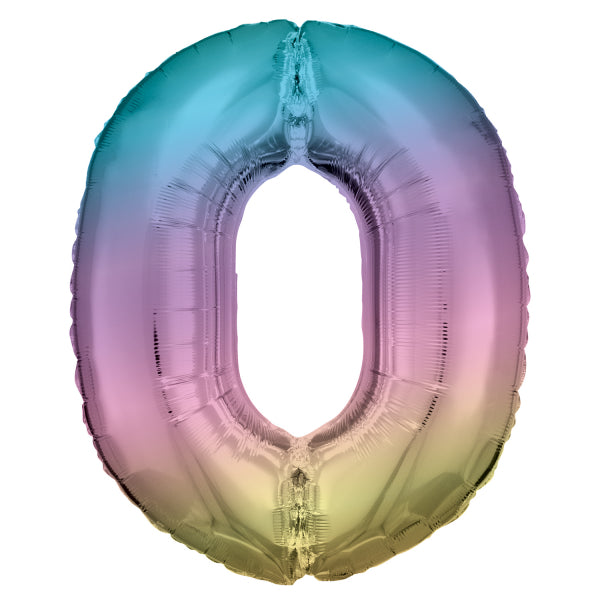 Zahlenballon Regenbogen