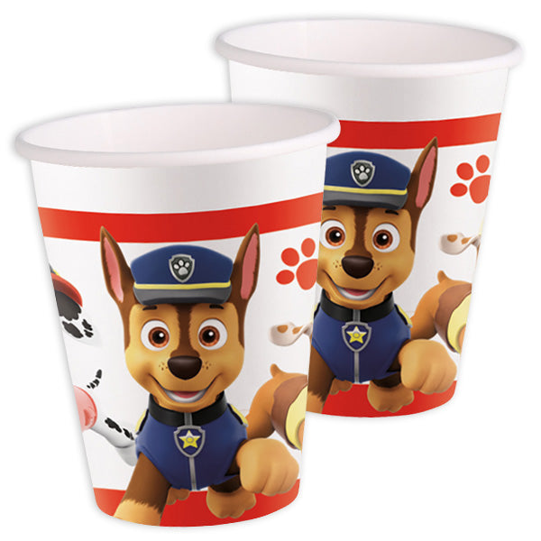 Paw Patrol Party Becher Pappbecher Kindergeburtstag Marshall Chase Skye Rocky Rubble