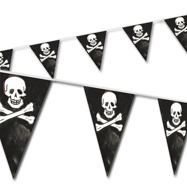 Girlande Piraten Geburtstag Kinder Party Totenkopf Wimpelkette