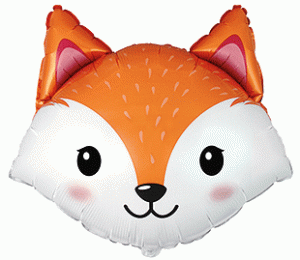Folienballon Fuchs Waldtiere Party Kindergeburtstag