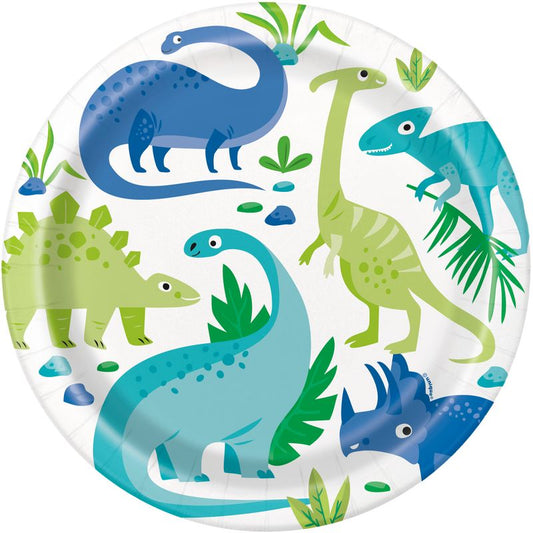 Pappteller Partyteller Kindergeburtstag Dino Party Dinosaurier Roar