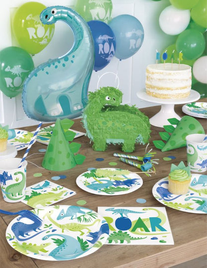 Pappteller Partyteller Kindergeburtstag Dino Party Dinosaurier Roar