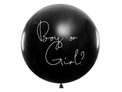 Baby Party Babyshower Gender Reveal Latexballon Luftballon Boy or Girl Konfetti