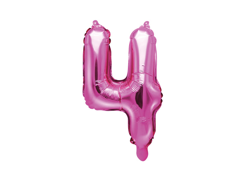 Zahlenballon Pink