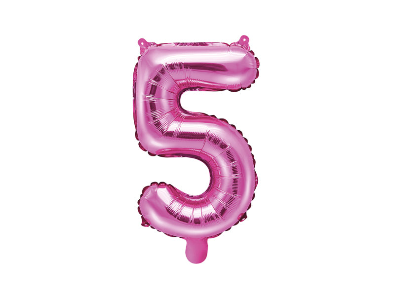 Zahlenballon Pink