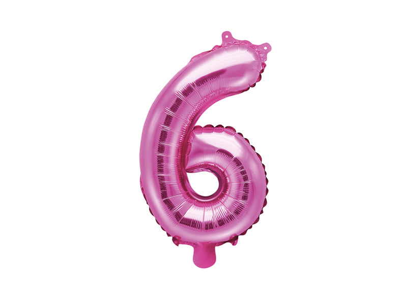 Zahlenballon Pink