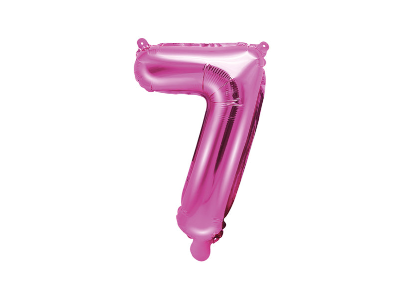 Zahlenballon Pink