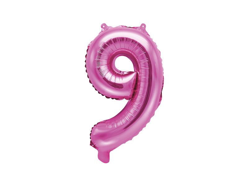 Zahlenballon Pink