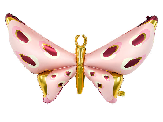 Folienballon Schmetterling Gold Rosa