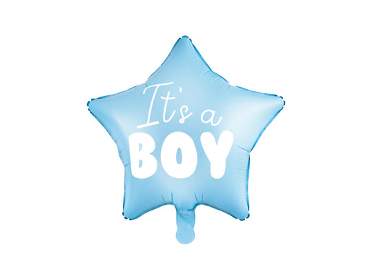 It's a boy Stern Folienballon Blau Junge Baby Party