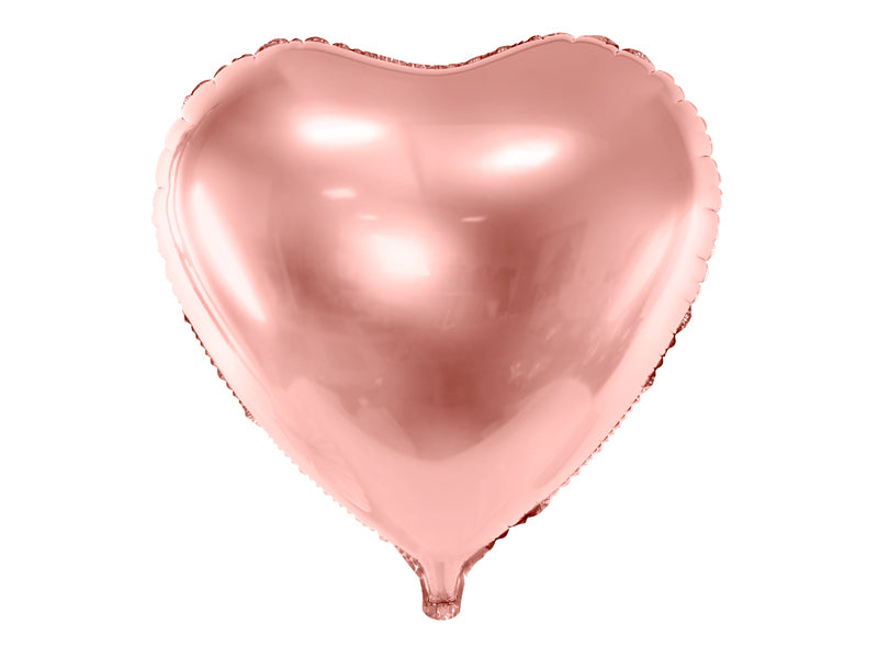 Folienballon Rosegold Herz Herzform