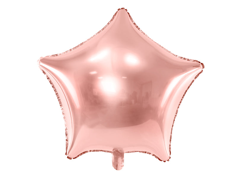 Folienballon Stern Roségold