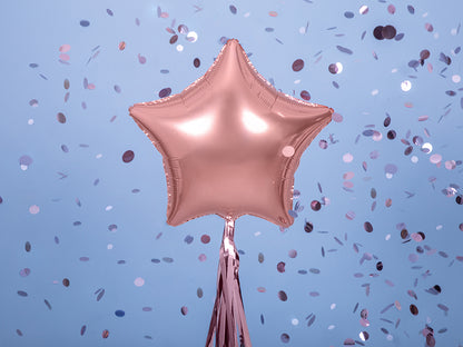 Folienballon Stern Roségold