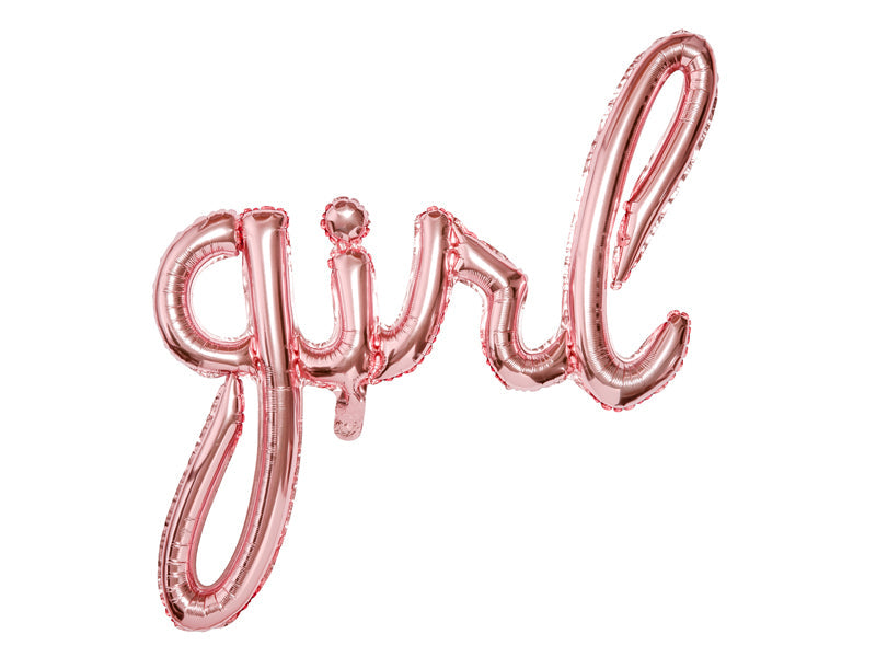 Schriftzug baby girl Rosegold Rose Baby Party Girl Mädchen Folienballon