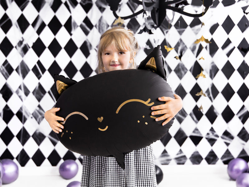 Kitty Folienballon Schwarz