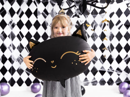 Kitty Folienballon Schwarz