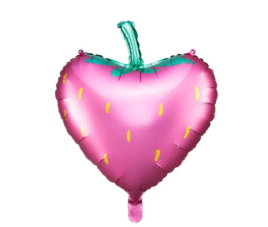 Folienballon Erdbeere Strwberry Beere Rosa Pink Sommer Party