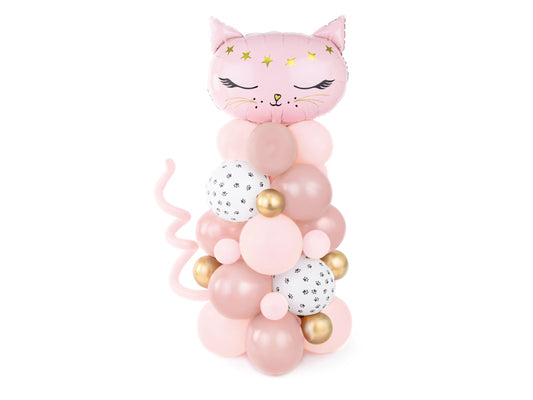 Ballonturm Ballon Bouquet Ballons 1. Geburtstag Girlande Rosa Kitty Katze