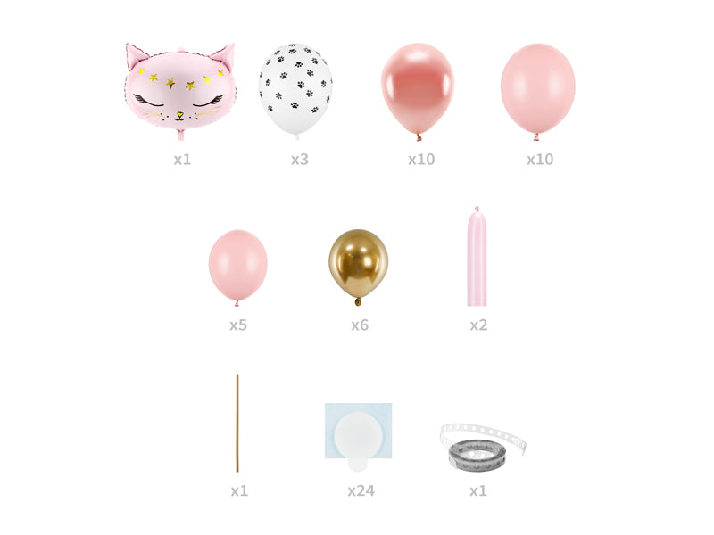 Ballonturm Set 1. Geburtstag Kitty