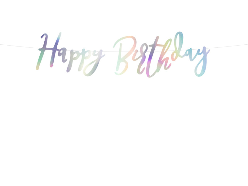Narwal Party Geburtstag Girlande Happy Birthday