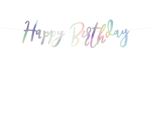 Narwal Party Geburtstag Girlande Happy Birthday