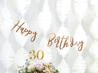 Happy Birthday Girlande Rosegold