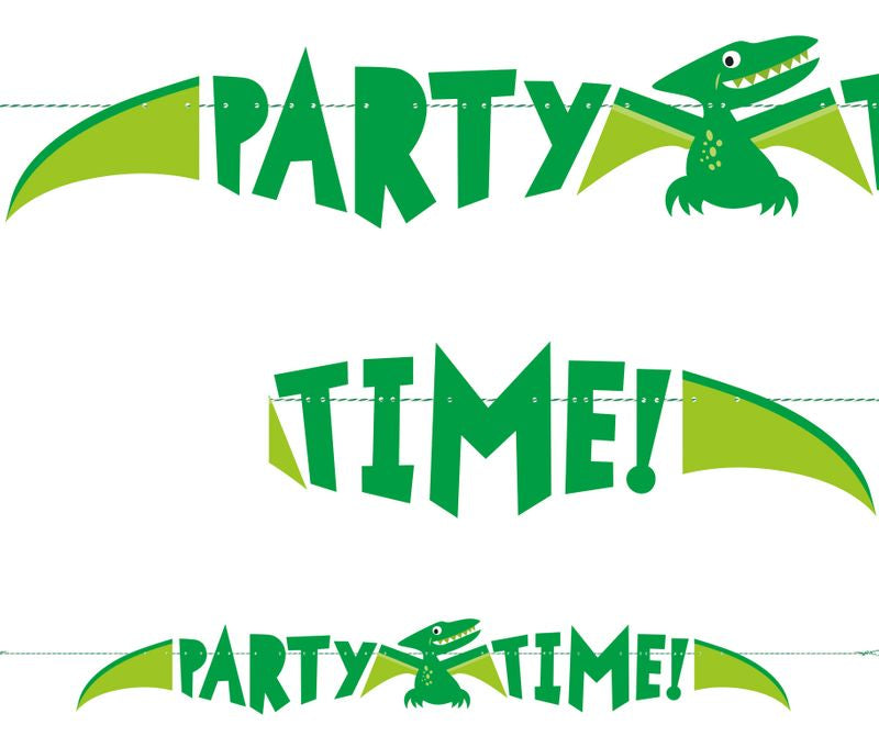 Girlande Kindergeburtstag Dino Party Dinosaurier Roar